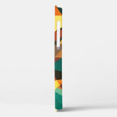 gekleurde driehoek naadloze textuur met houtexact Case-Mate iPhone case (Achterkant / Links)