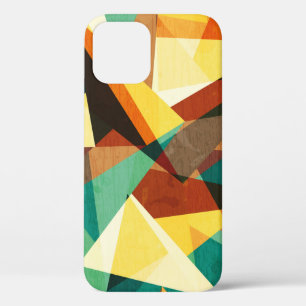 gekleurde driehoek naadloze textuur met houtexact Case-Mate iPhone case