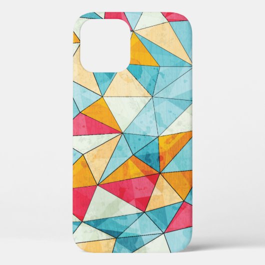 gekleurde driehoeken naadloos patroon met gr Case-Mate iPhone case (Achterkant)
