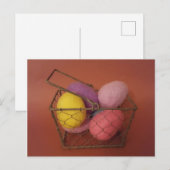 Gekleurde Eieren Mand briefkaart - Pasen (Voorkant / Achterkant)