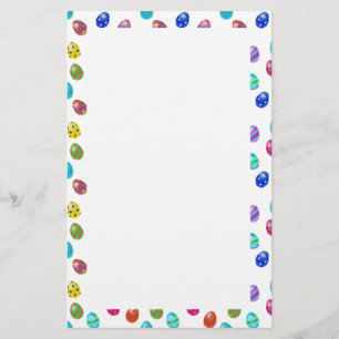 Gekleurde eieren Pasen Briefpapier