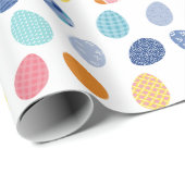 Gekleurde eieren Pasen Kustpreppy Pasen Cadeaupapier (Rol Hoek)