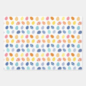 Gekleurde eieren Pasen Kustpreppy Pasen Inpakpapier Vel (Voorkant)