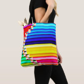 gekleurde encils, kunstleraar tote bag (Dichtbij)