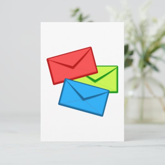 Gekleurde enveloppen (Staand voorkant)