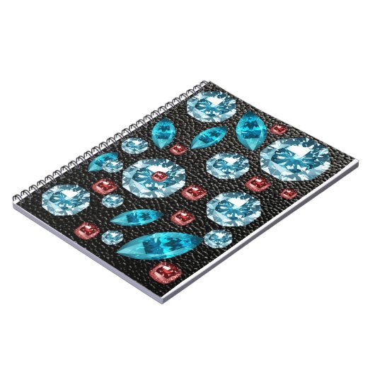 gekleurde fancy juwelen notitieboek (Linkerzijde)