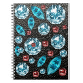 gekleurde fancy juwelen notitieboek (Voorkant)