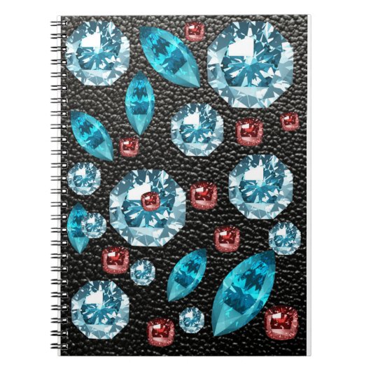 gekleurde fancy juwelen notitieboek (Voorkant)