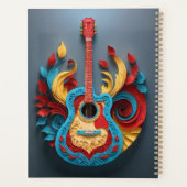 Gekleurde Fantasy Gitaar Planner (Achterkant)