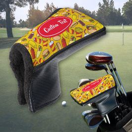Gekleurde Fast Food pictogrammen Patroon Golfheadcover