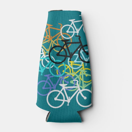 Gekleurde fietsen flesjeskoeler (Voorkant)