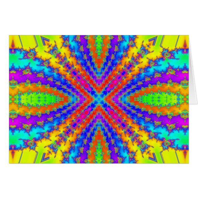 gekleurde fractale kaleidoscoop Art (Voorkant Horizontaal)