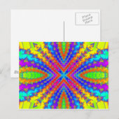 gekleurde fractale kaleidoscoop Art Briefkaart (Voorkant / Achterkant)