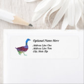 Gekleurde ganzen etiket (Insitu)