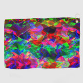 gekleurde gebogen driehoeken of kleurrijke rimpels golfhanddoek (Horizontaal)