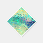 Gekleurde gebrandschilderde sneeuwvlok kleurrijk c servet (Hoek)