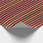  gekleurde gestreepte cadeaupapier (Hoek)