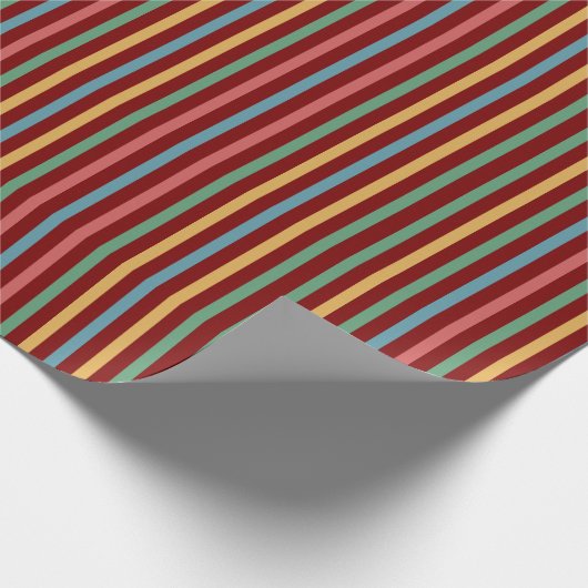 gekleurde gestreepte cadeaupapier (Hoek)