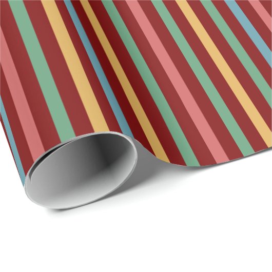 gekleurde gestreepte cadeaupapier (Rol Hoek)