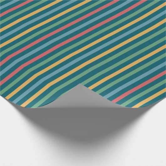 gekleurde gestreepte cadeaupapier (Hoek)