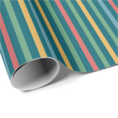  gekleurde gestreepte cadeaupapier (Rol Hoek)