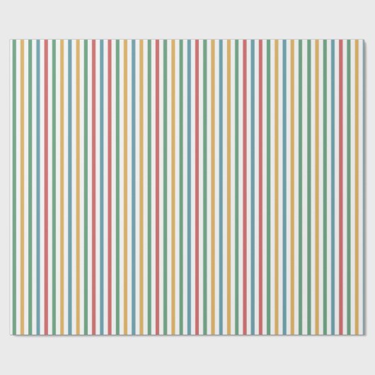  gekleurde gestreepte cadeaupapier (Vlak)
