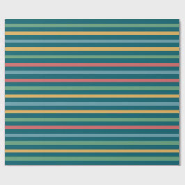  gekleurde gestreepte lijnen cadeaupapier