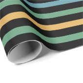  gekleurde gestreepte lijnen cadeaupapier (Rol Hoek)