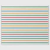 gekleurde gestreepte lijnen cadeaupapier (Vlak)