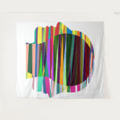 Gekleurde Gezichten Tapijt Wandkleed (Voorkant (horizontaal))