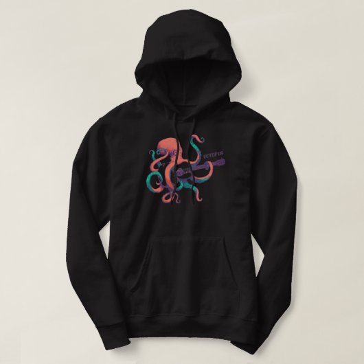 gekleurde gitaar hoodie (Design voorkant)