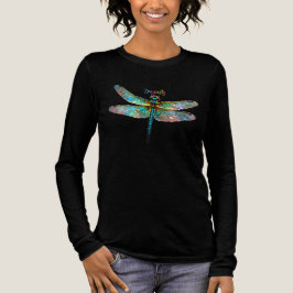 Gekleurde Glas-in-lood Libel Tri-Blend Shirt