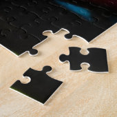 gekleurde glazen kerk legpuzzel (Zijkant)