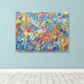 Gekleurde glazen kralen verpakt canvas (Insitu (Houten vloer))