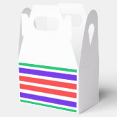 Gekleurde grafische lijnen bedankdoosjes (Geopend)