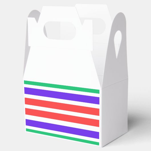 Gekleurde grafische lijnen bedankdoosjes (Geopend)