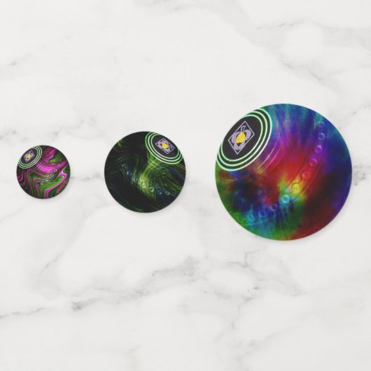 Gekleurde grasfornuizen, tafel-Confetti Confetti (Achterkanten)