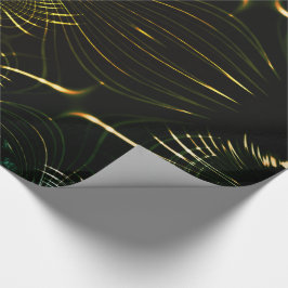 Gekleurde groenbogen van goudhelder cadeaupapier