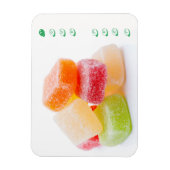 Gekleurde Gummy Square Sweets Magneet (Verticaal)