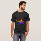 Gekleurde hamerhaai t-shirt (Voorkant volledig)