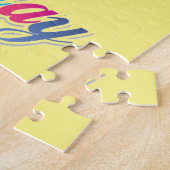 gekleurde Happy Birthday-ballonnen Legpuzzel (Zijkant)