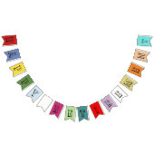 Gekleurde Happy Retirement Party Vlaggetjes (Alle)