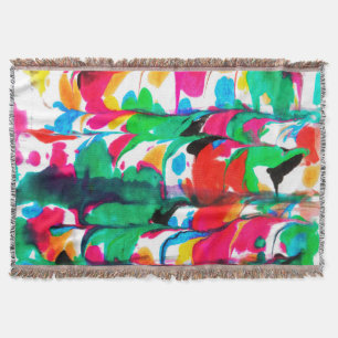 gekleurde harten deken