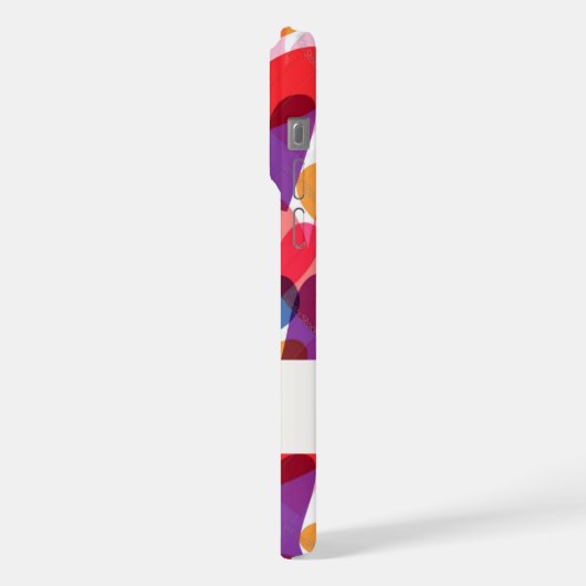 gekleurde harten iPhone hoesje (Linkerkant)