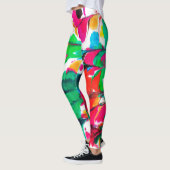 gekleurde harten leggings (Links)