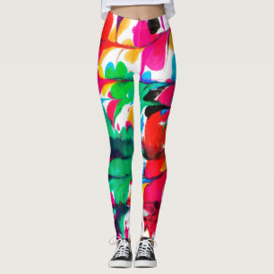 gekleurde harten leggings