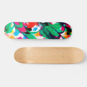 gekleurde harten persoonlijk skateboard (Horizontaal)