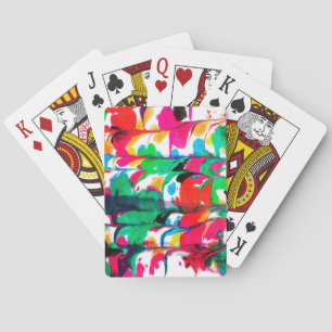 gekleurde harten pokerkaarten