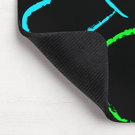 gekleurde hartenmousepad muismat (Hoek)