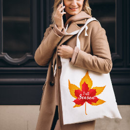 Gekleurde herfstbladeren Canvas tas